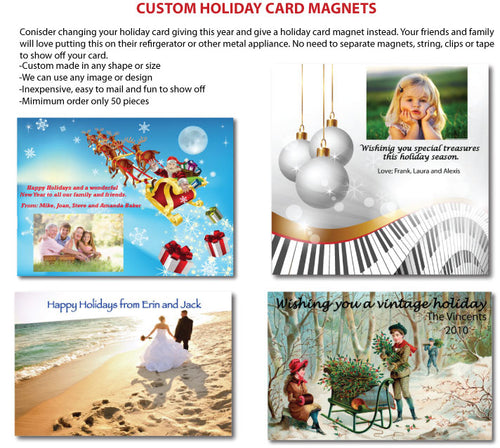 Holiday Card Magnets