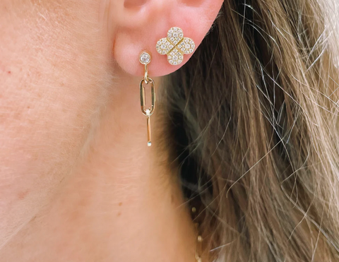 Lee Jones Collection's Bloom Pave Diamond Stud Earrings