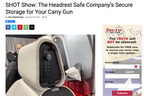 shot show headrest safe