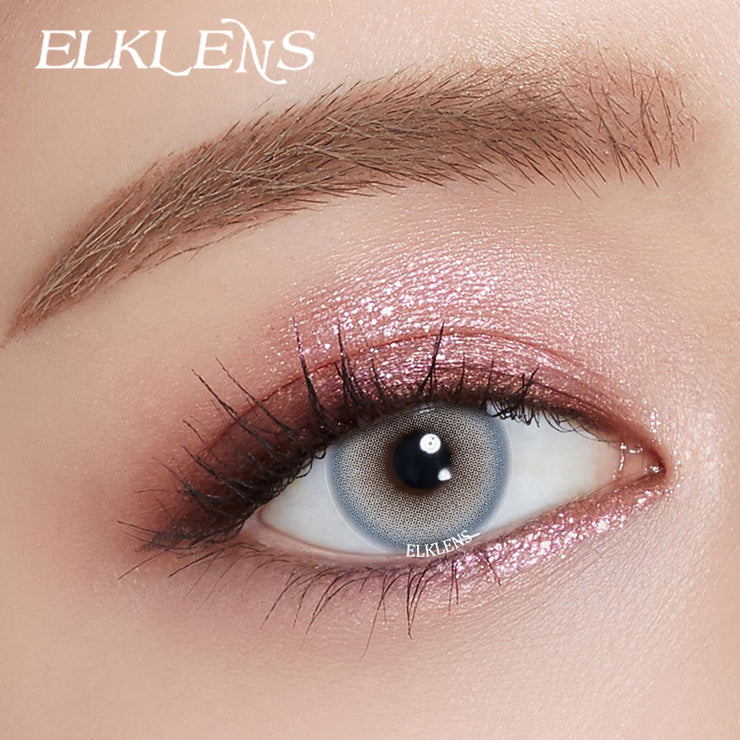 ELKLENS Platinum Blue Colored Contact Lenses