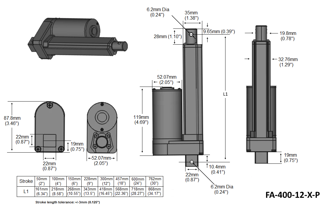 premium high force linear actuators