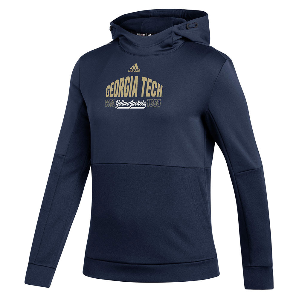 Ladies Georgia Tech Adidas Est. Wordmark Hooded Sweatshirt | Georgia ...