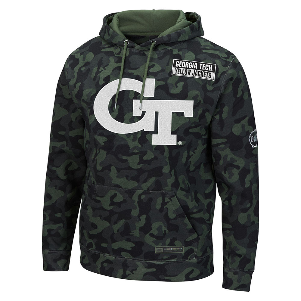 Georgia Tech Yellow Jackets OHT Handball Camo Hood | Georgia Tech ...