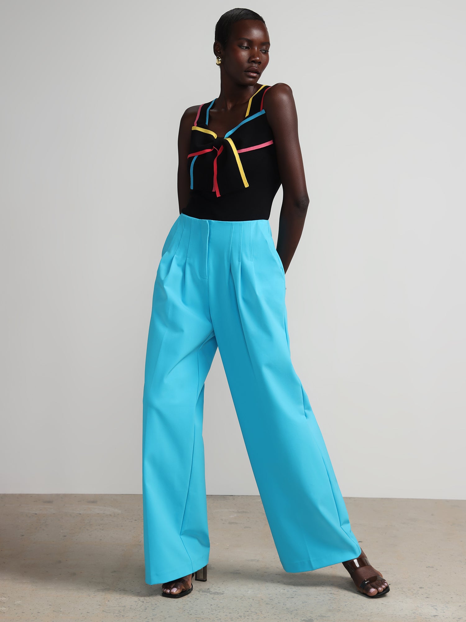 Petite Pleated Wide-Leg Pant - Fit To Flatter