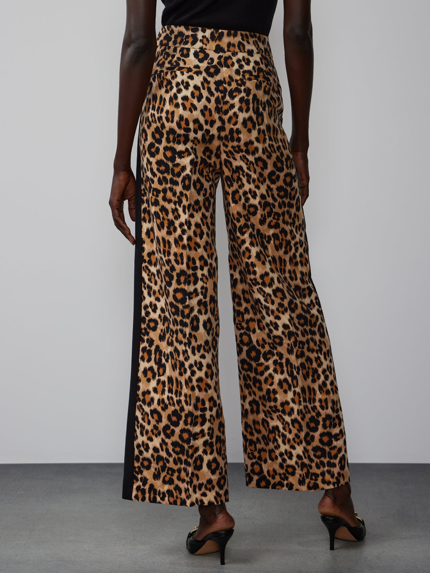 Leopard Print Wide Leg Pant