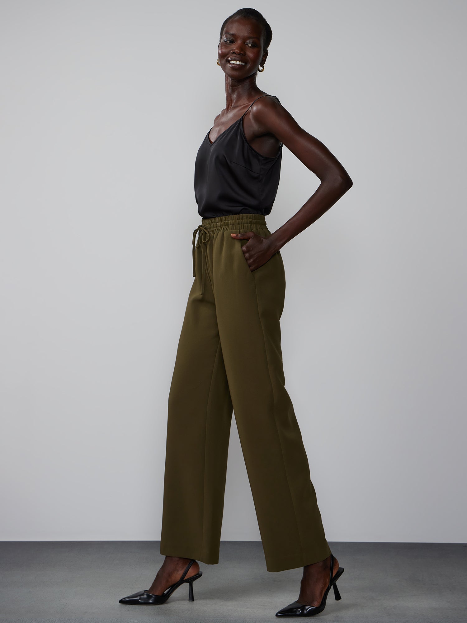 Maxwell Wide Leg Pleated Pant in Luxe Tailored | Rickis