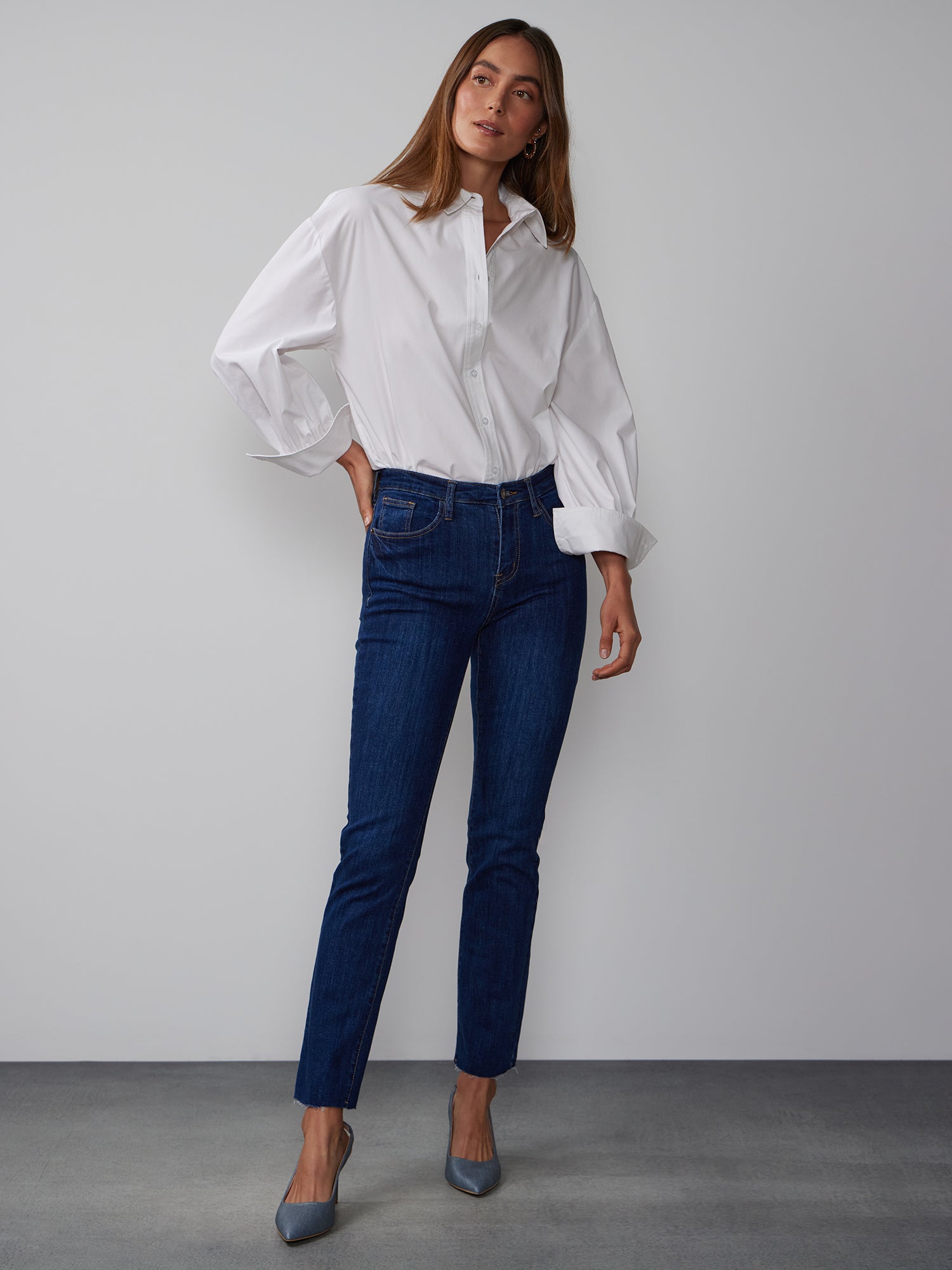 High Rise Straight Leg Jeans | NY&Co