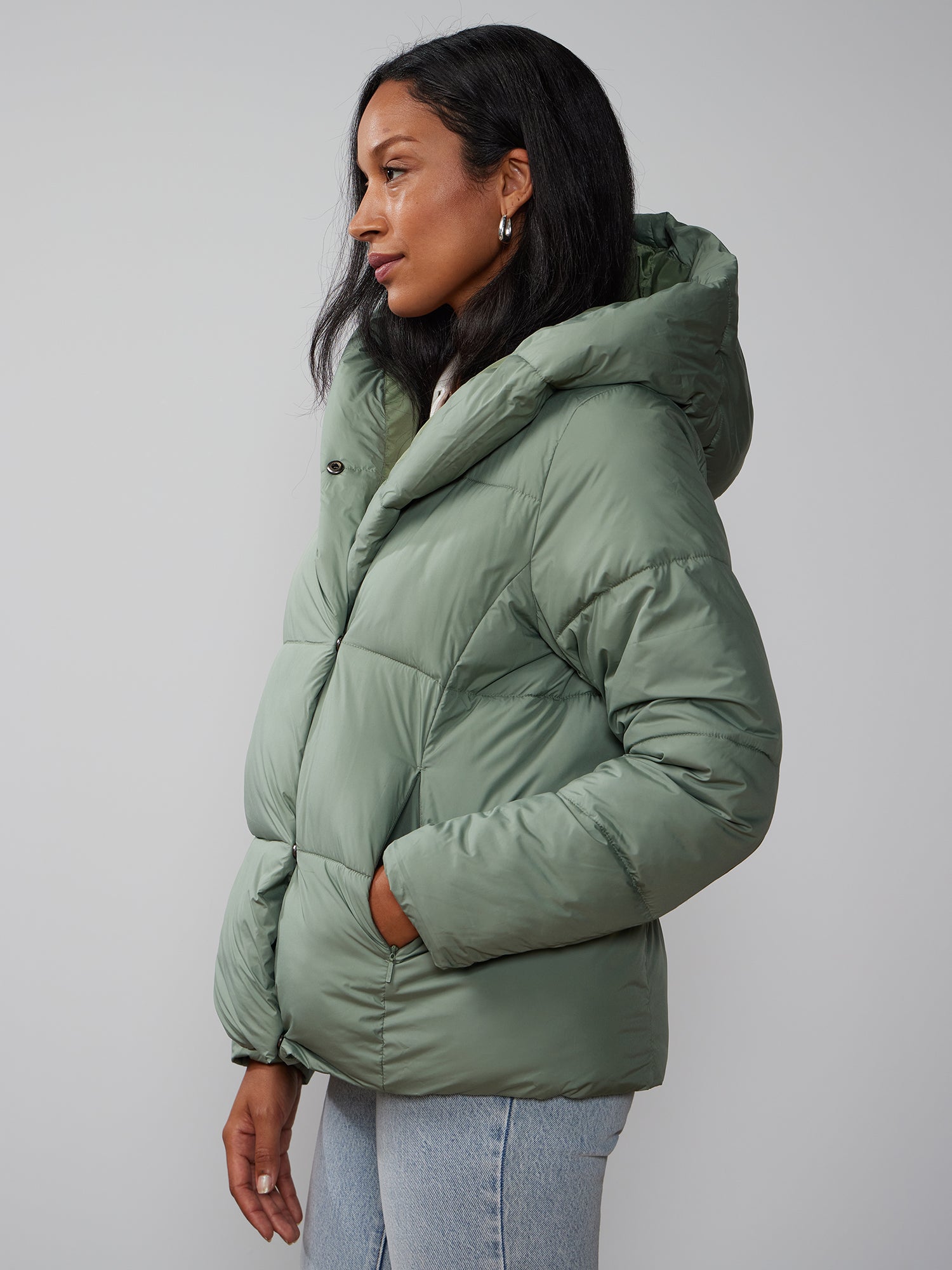 Hooded Velour Zip-Front Jacket | NY&Co