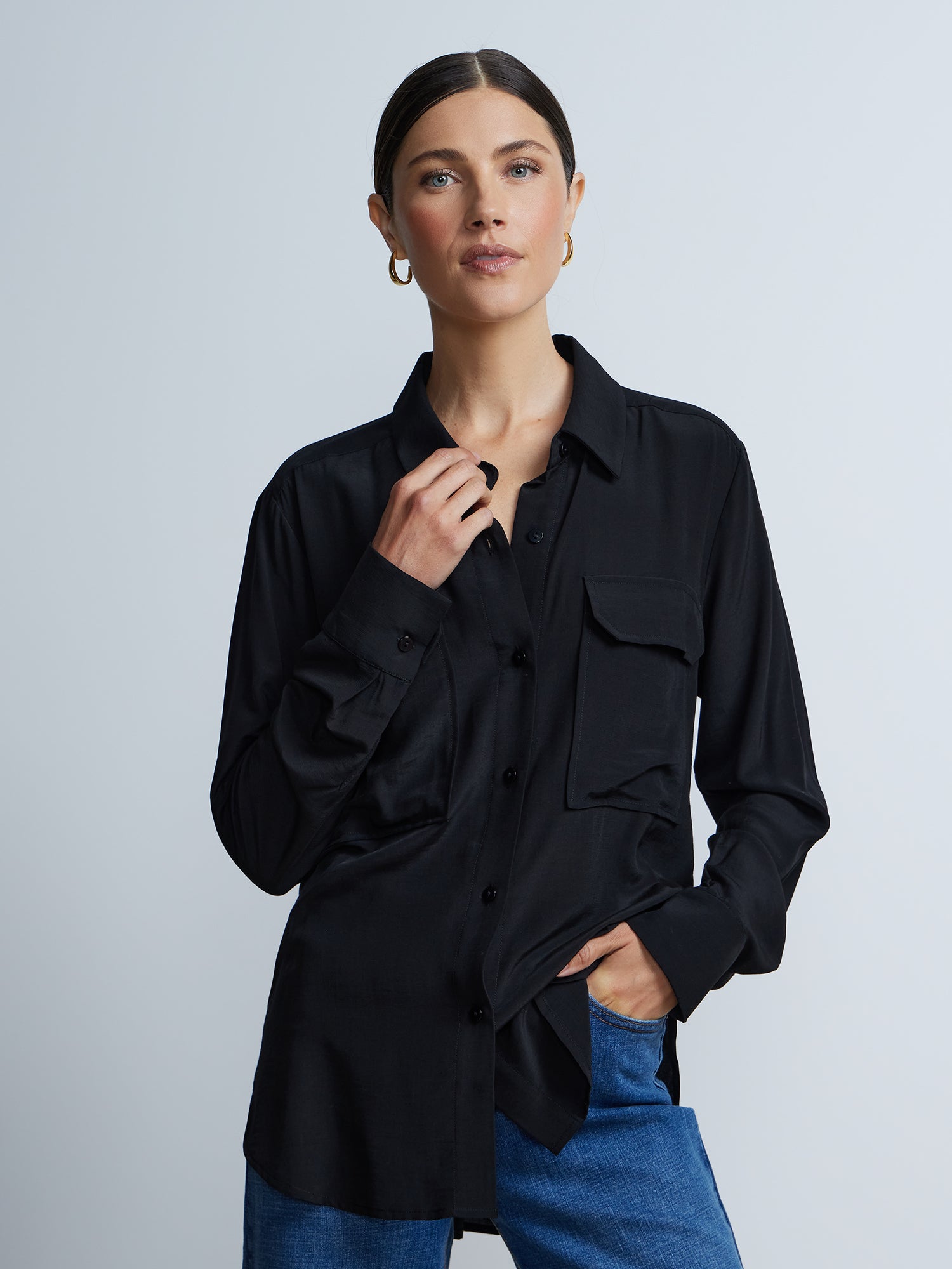 Double Pocket Button Down Shirt | NY&Co