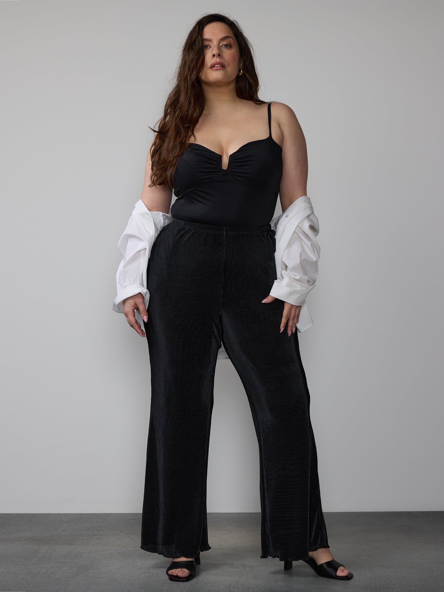 Plus Size Bootcut Trousers