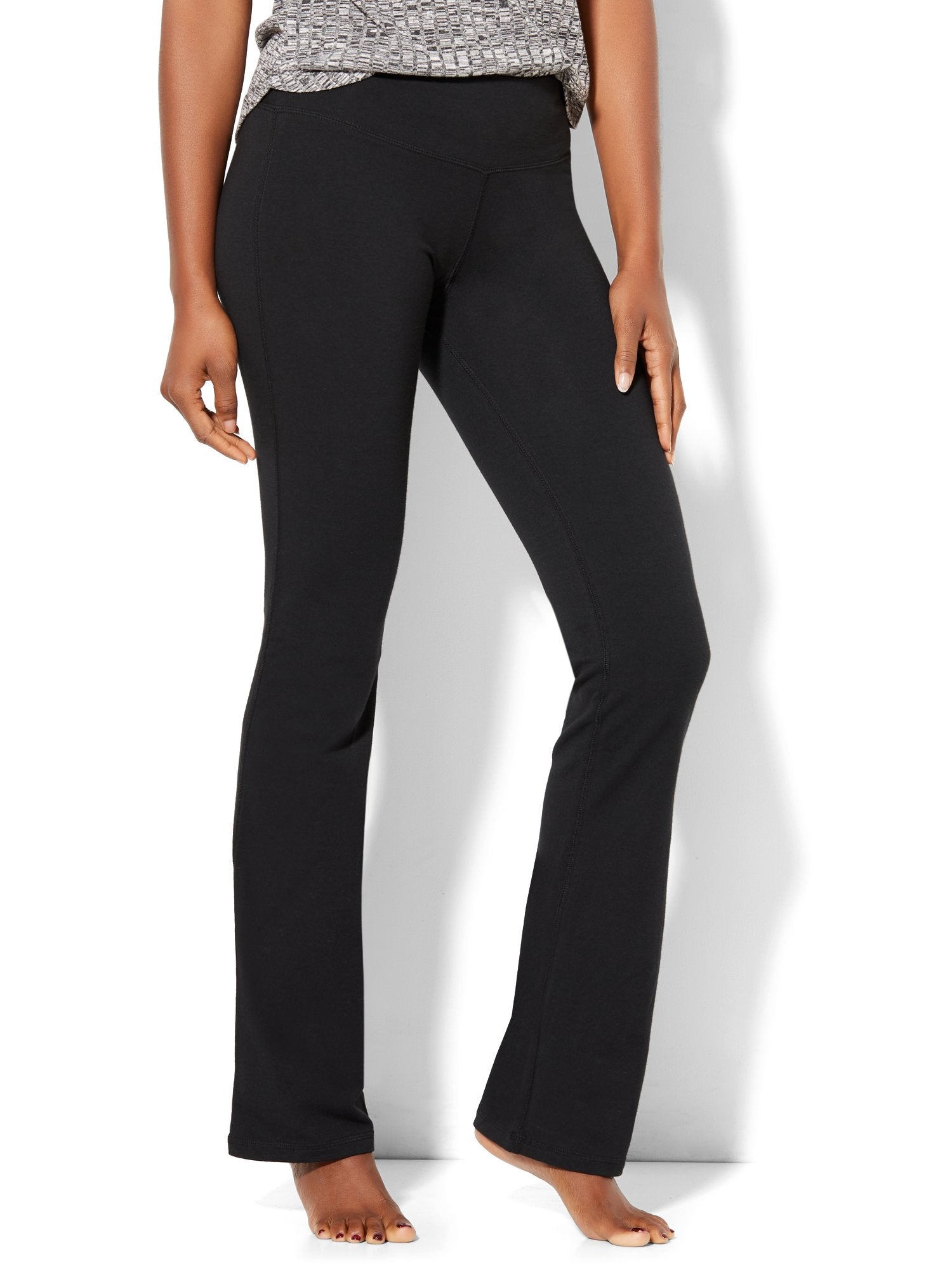 New York & Co. NY&Co Women's Tall High-Waisted Bootcut Yoga Pant Black -  ShopStyle