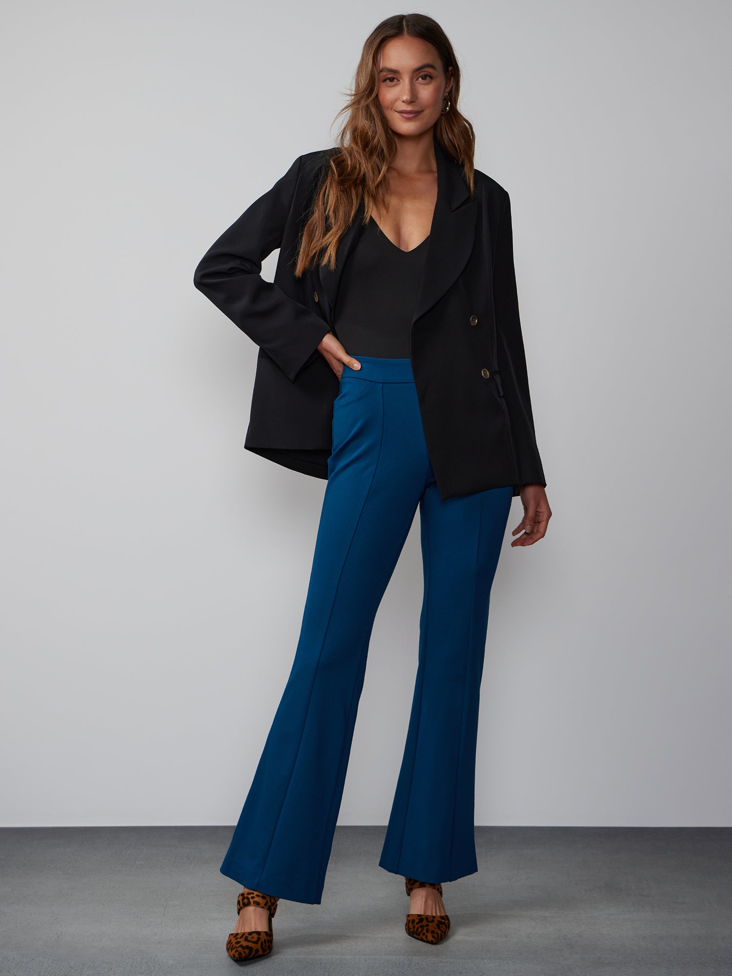 Plus Ponte Bootcut High Rise Pant