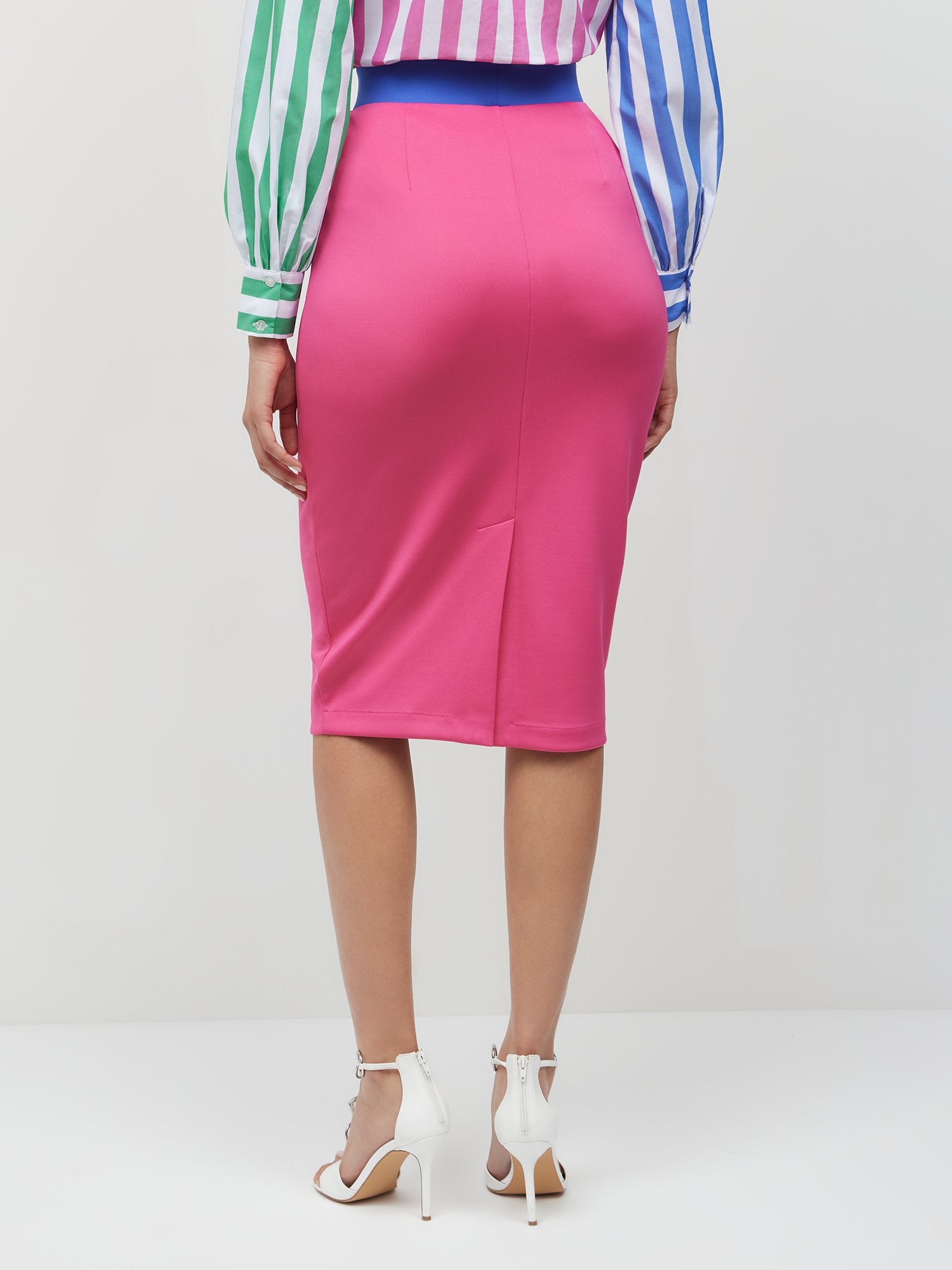 Colorblock Midi-Length Pencil Skirt | NY&Co