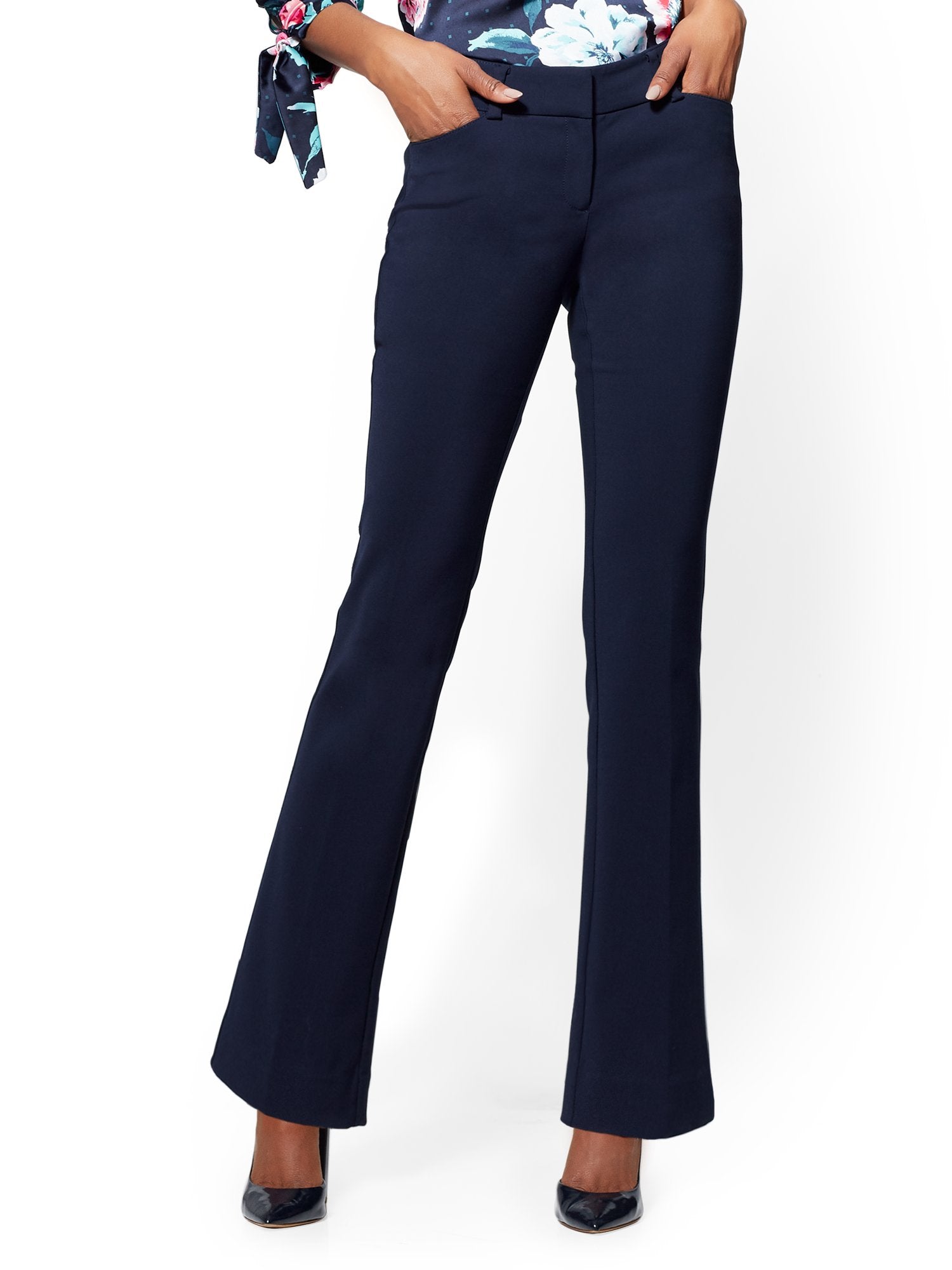 Petite Straight-Leg Pant - Signature Fit - All-Season Stretch