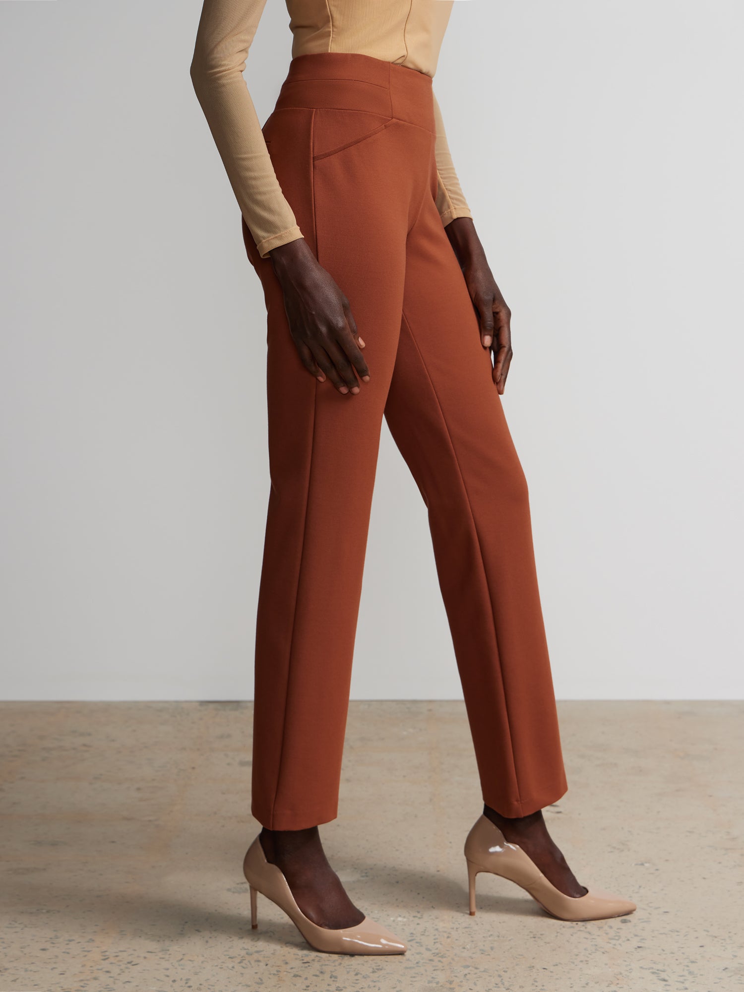 Tall Ponte Straight Fit Pant