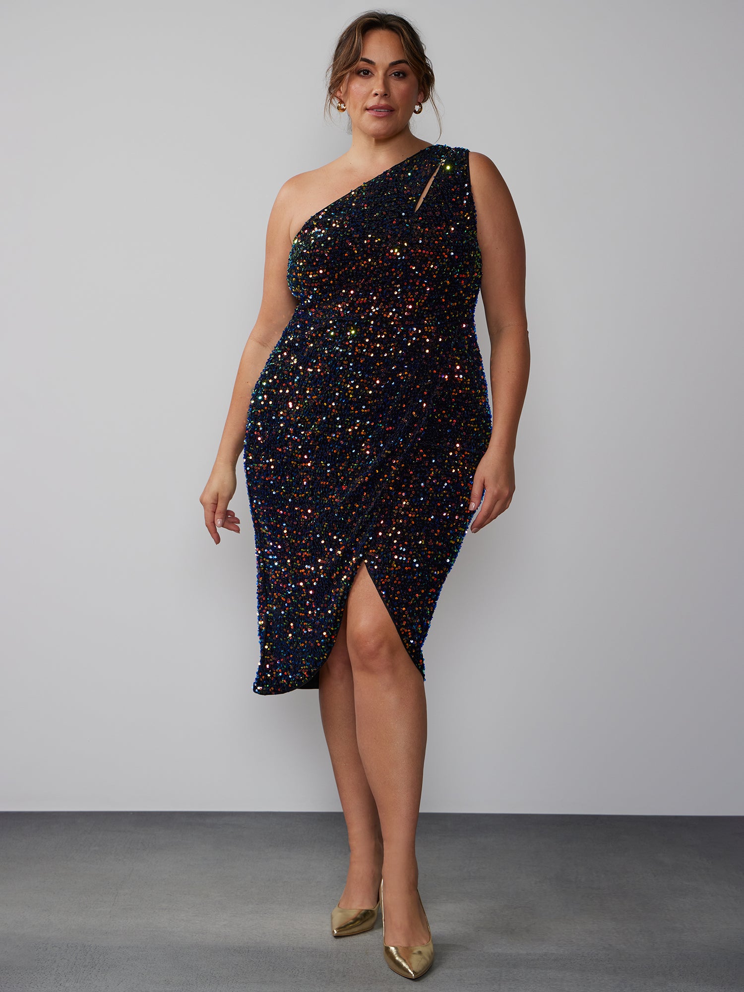 Sherri Hill Short Ombre Sequin Dress 55302 – Terry Costa