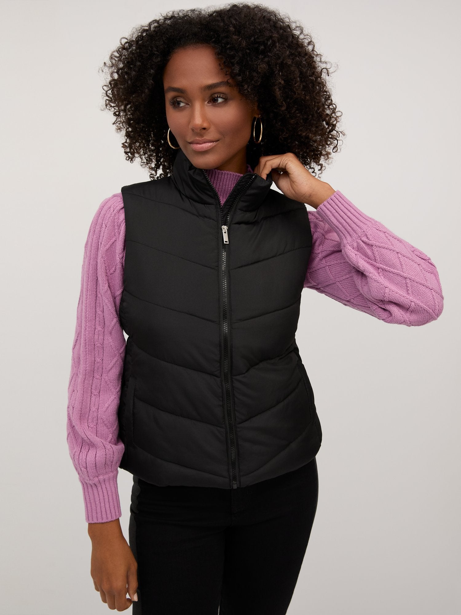 Chevron Puffer Vest | NY&Co