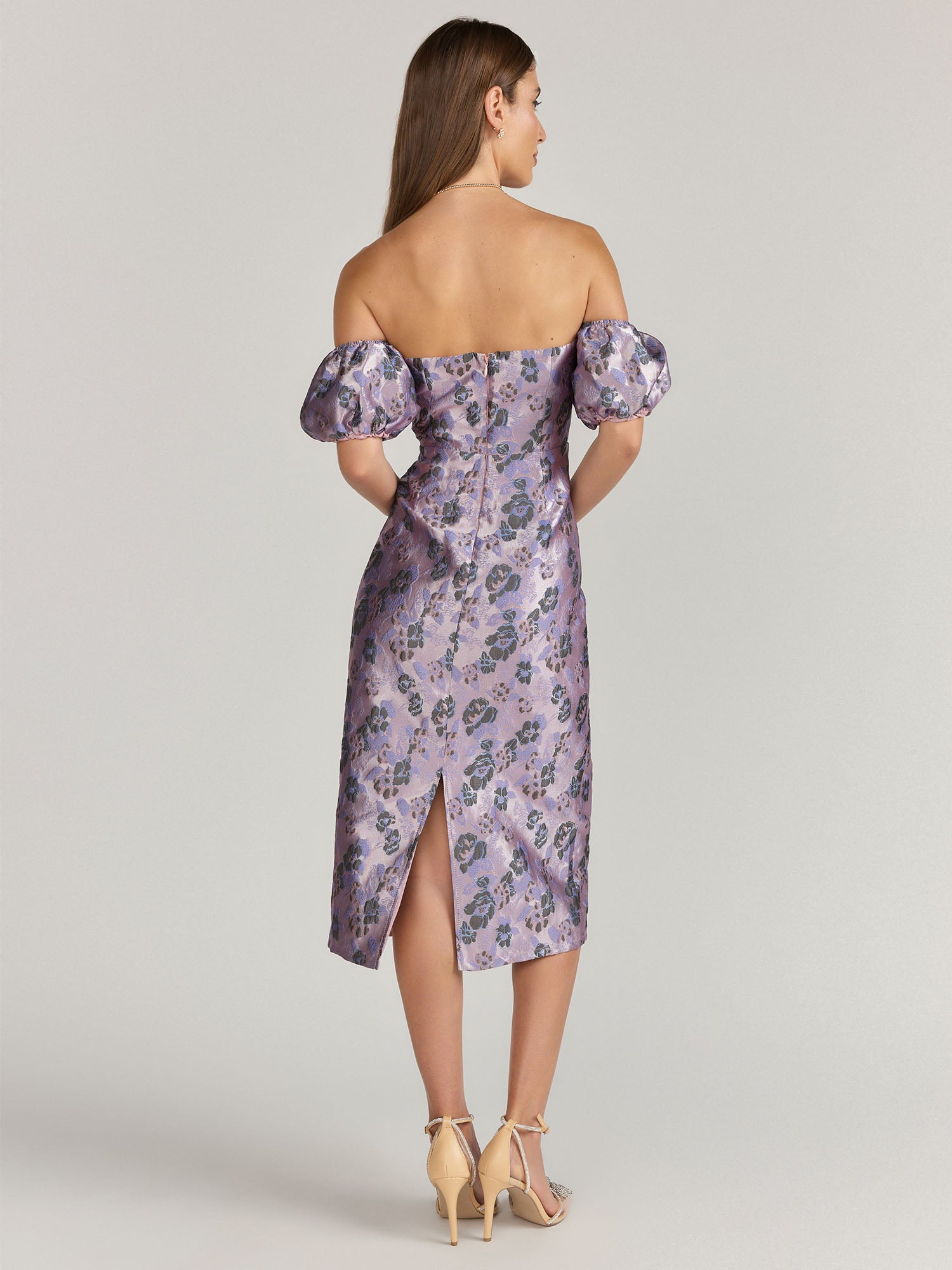 Lena Off-The-Shoulder Brocade Floral Dress - Brands We Love | NY&Co