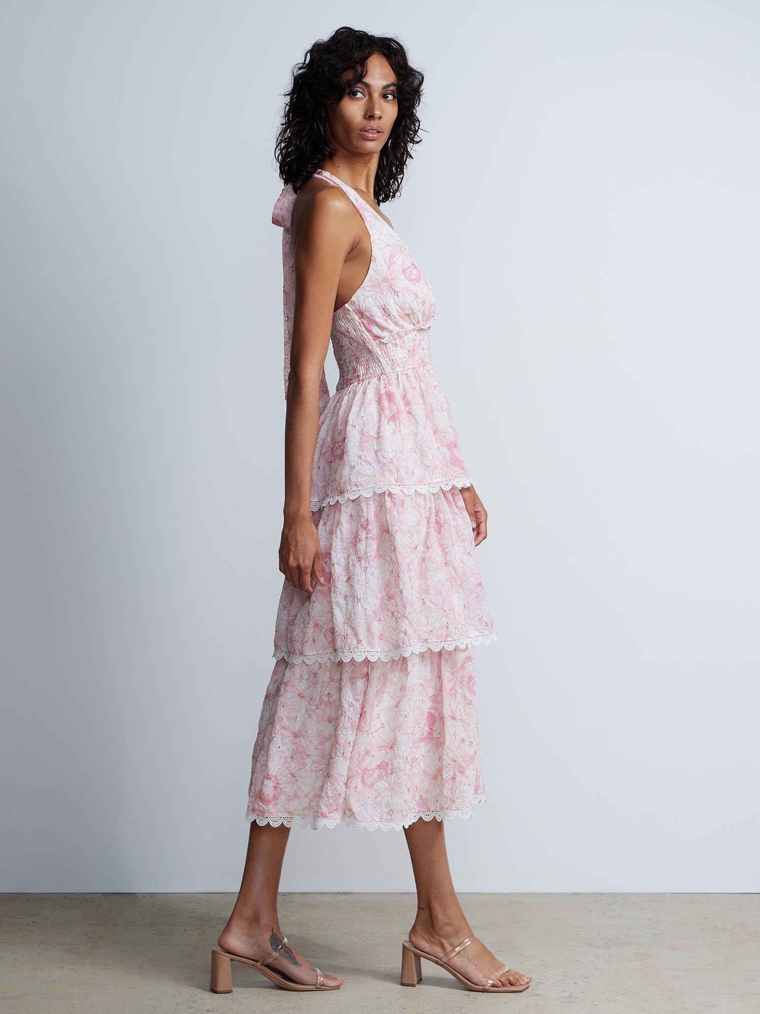 Sleeveless Smock Waist Floral Dress | NY&Co