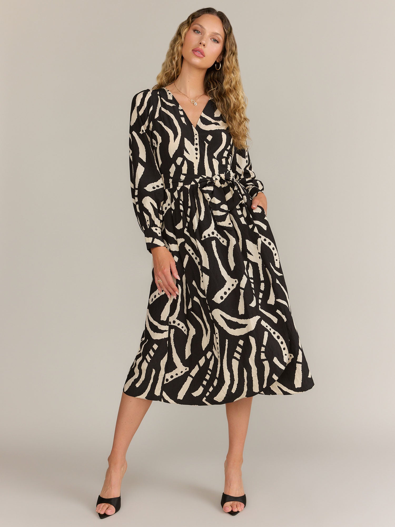 Dress Forum Abstract Print Wrap Dress - Brands We Love | NY&Co