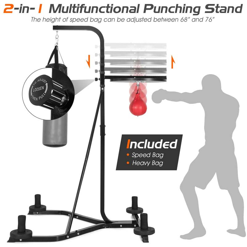 Eletriclife Heavy Duty Boxing Punching Stand With Heavy Bag