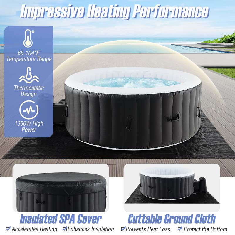 Round SPA Pool Hottub with 110/130 Air Jets Electric Heater Pump