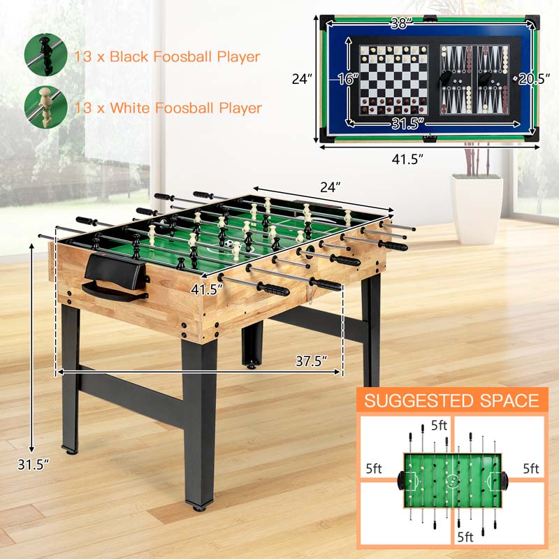 Eletriclife 10-in-1 Multi Combo Game Table Set for Home