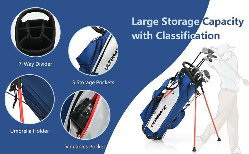 Eletriclife 10 Pcs Men's Profile Complete Golf Club Package Set