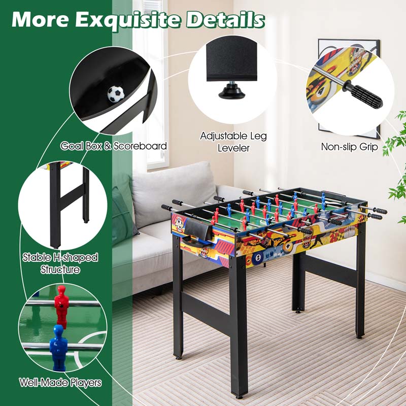 Eletriclife 12-in-1 Combo Game Table Set with Foosball Air Hockey Pool Chess and Ping Pong