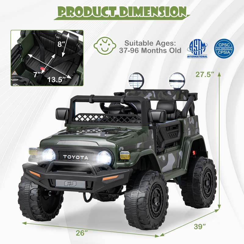 Eletriclife 12V 7Ah Licensed Toyota FJ Cruiser Electric Car with Remote Control