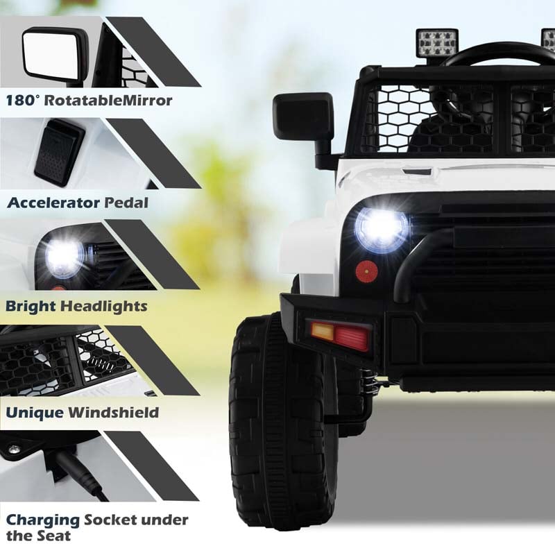 Eletriclife 12V Kids Ride On Truck Car with Music and Light