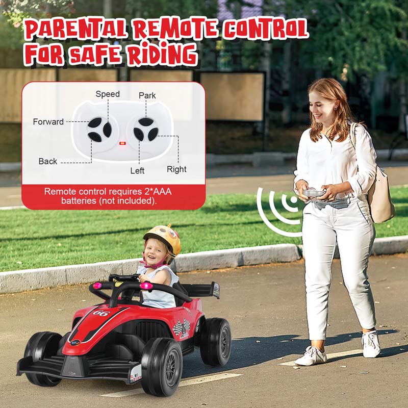 Eletriclife 12V Kids Ride on Electric Formula Racing Car with Remote Control