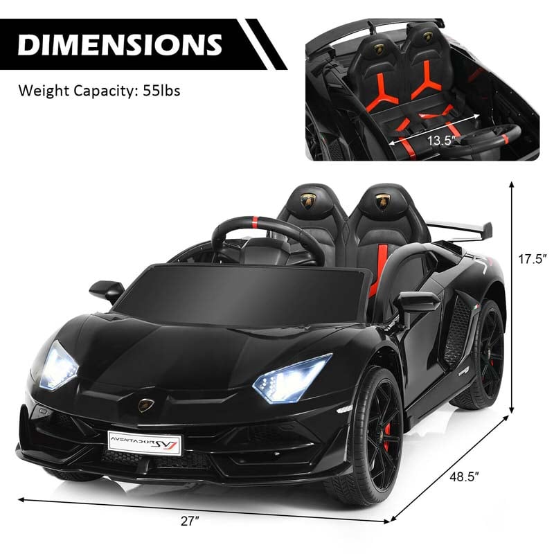 Eletriclife 12 V Lamborghini Licensed Kids Ride-On Car with Trunk