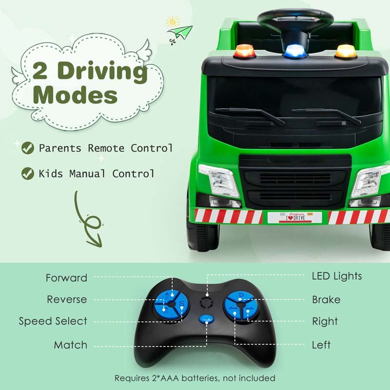 Eletriclife 12V Recycling Garbage Truck Electric Ride On Toy Remote