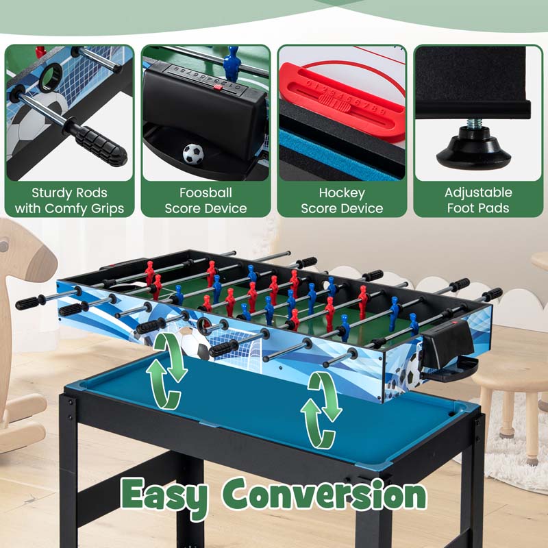 Eletriclife 14-in-1 Combo Game Table Set Multi Game Table with Foosball