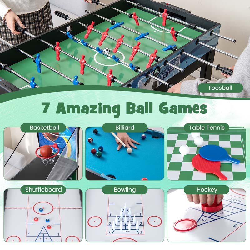 Eletriclife 14-in-1 Combo Game Table Set Multi Game Table with Foosball