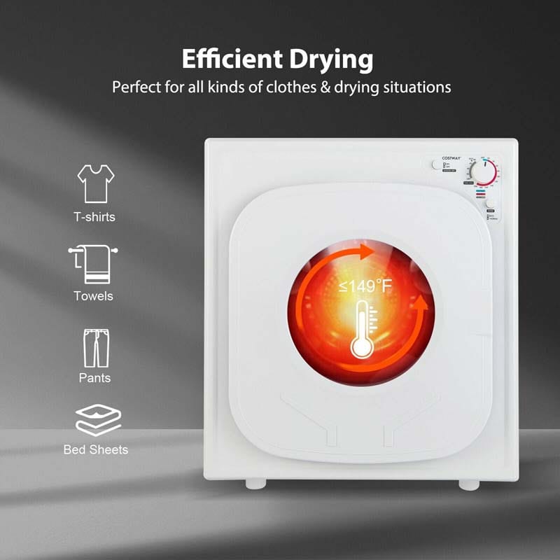 Eletriclife 1500W Compact Laundry Dryer with Touch Panel