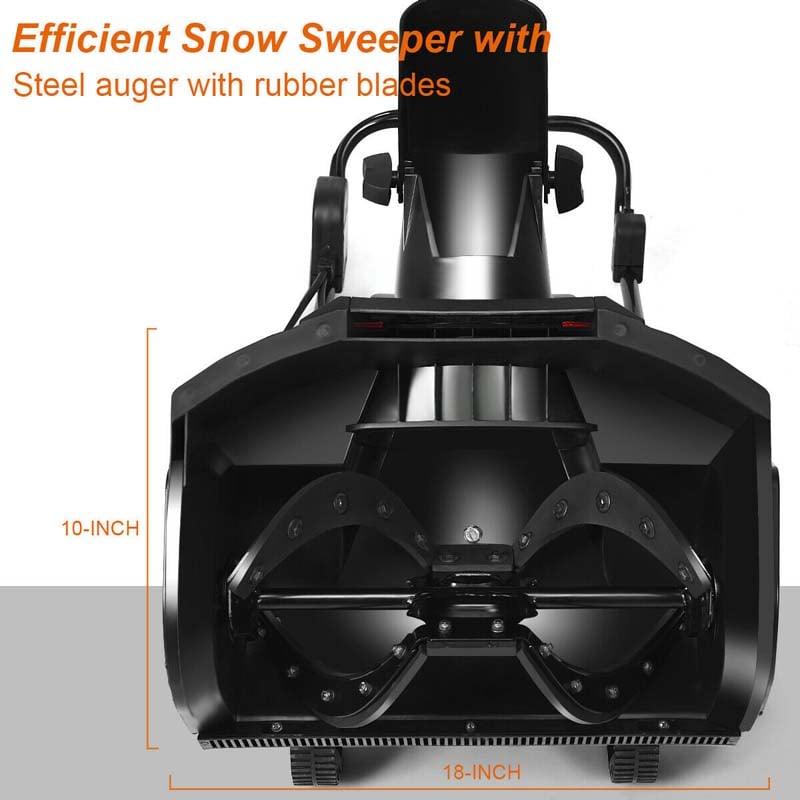 Eletriclife 18-inch 15 Amp Snow Thrower Corded Snow Blower