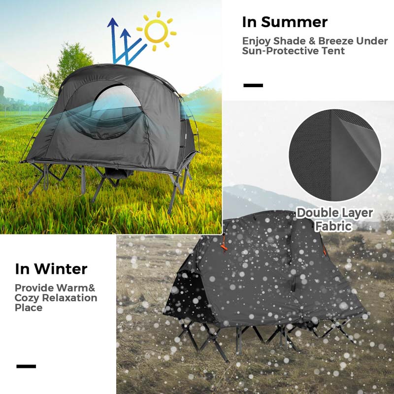 Eletriclife 2-Person Outdoor Camping Tent with External Cover