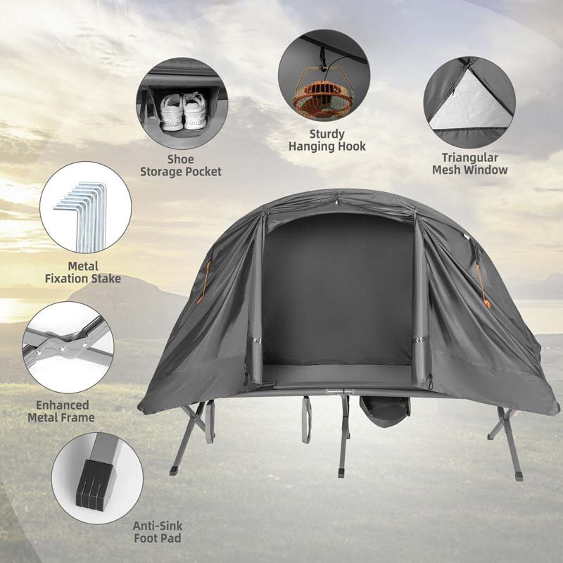 Eletriclife 2-Person Outdoor Camping Tent with External Cover