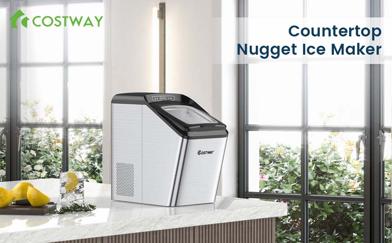 Eletriclife 29Lbs/24H Nugget Ice Maker Machine Countertop