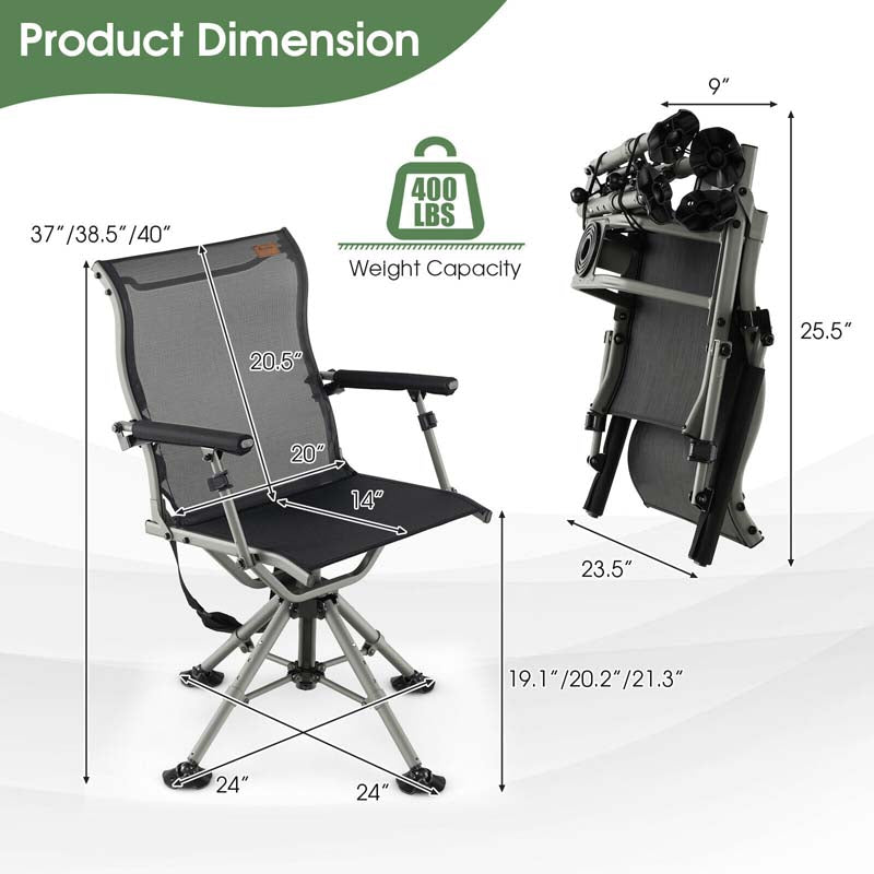 Eletriclife 360 Degree Silent Swivel Hunting Chair