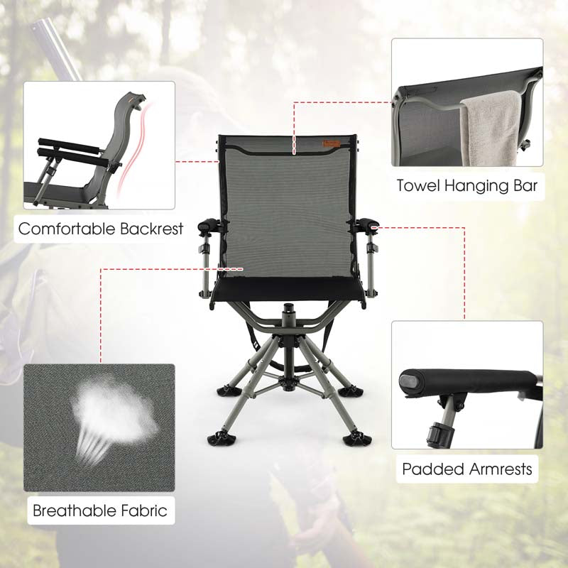 Eletriclife 360 Degree Silent Swivel Hunting Chair