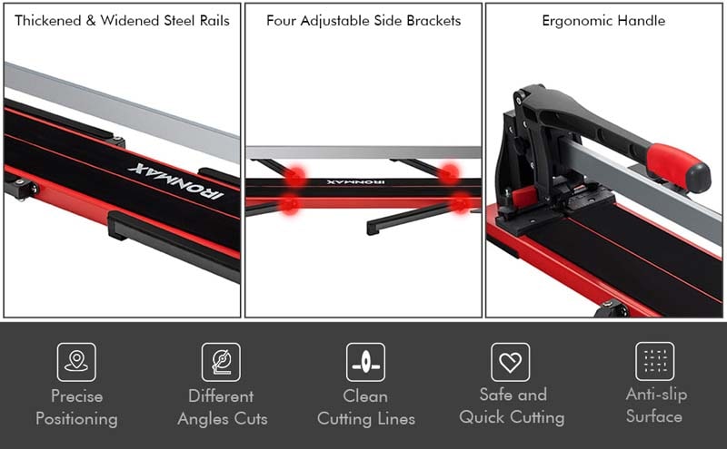 Eletriclife 48 Inch Manual Tile Cutter Porcelain Cutter Machine