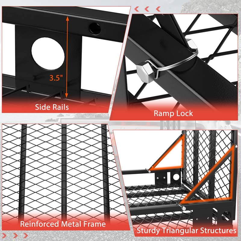 Eletriclife 500 LBS Heavy-Duty Folding Hitch Mount Wheelchair Carrier