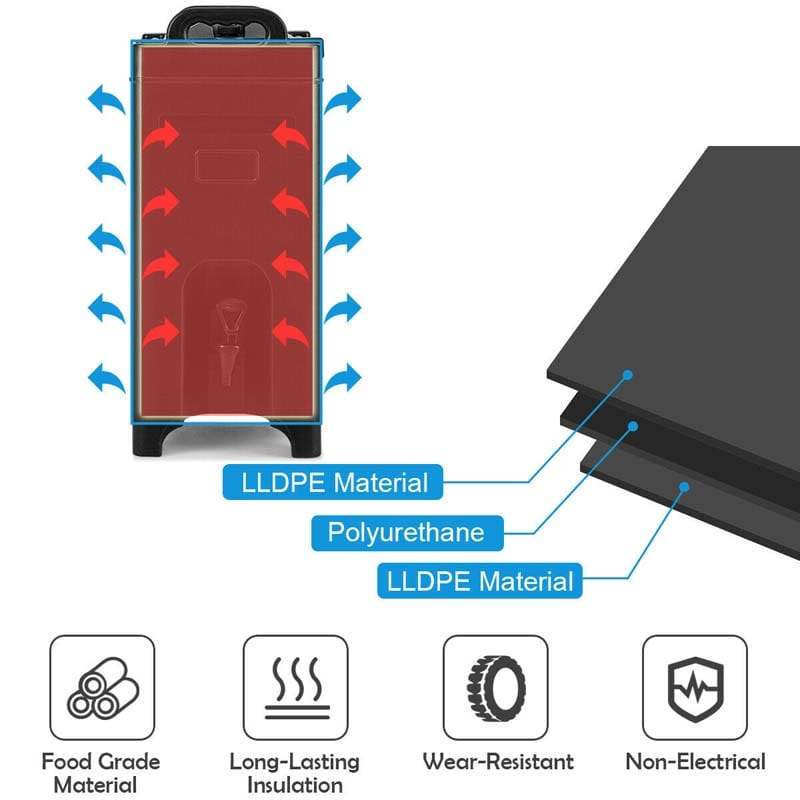 Eletriclife 5 Gallon Insulated Beverage Server Dispenser