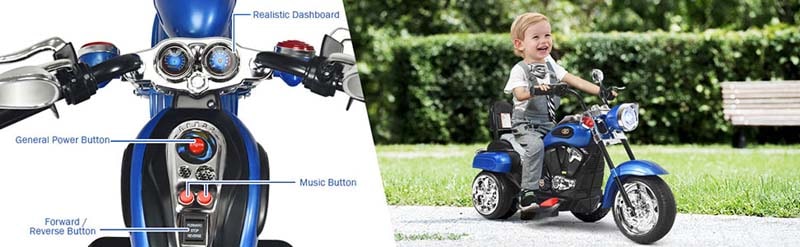 Eletriclife 6V 3 Wheel Kids Motorcycle