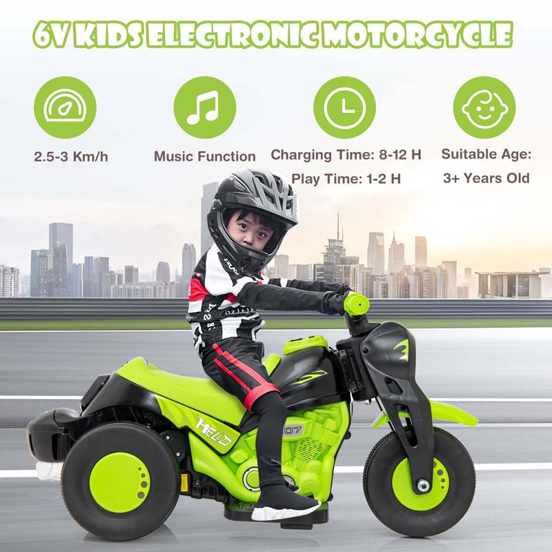 Eletriclife 6V Electric Ride On Motorcycle with Automatic Bubble Function