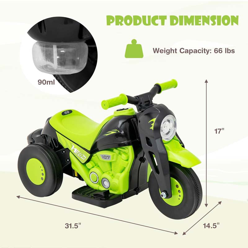 Eletriclife 6V Electric Ride On Motorcycle with Automatic Bubble Function