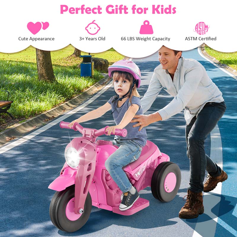 Eletriclife 6V Kids Electric Ride on Motorcycle with Bubble Maker and Music